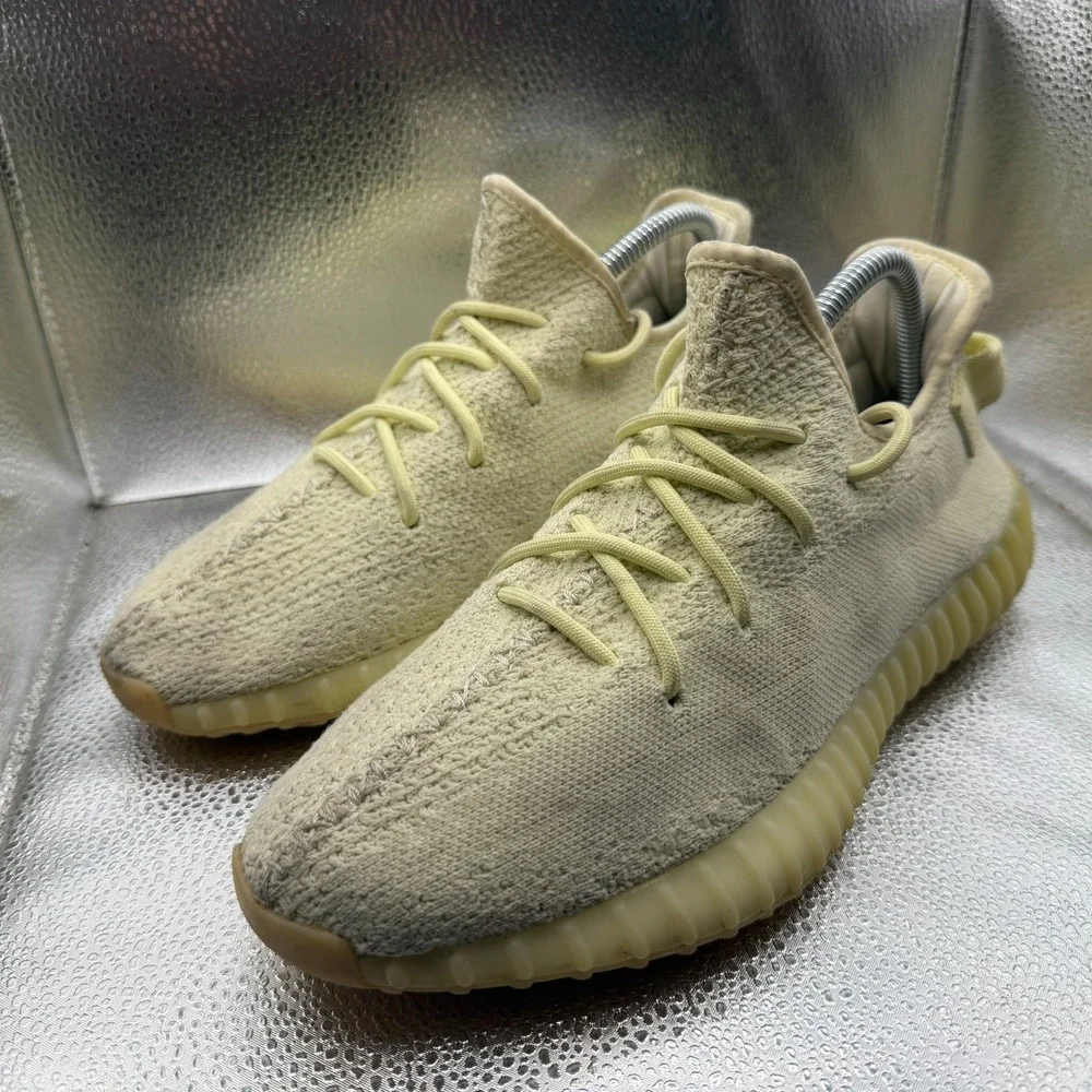 Size 8 Adidas Yeezy Boost 350 V2 Butter Yellow Mens Sneakers‎ Shoes F36980